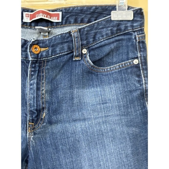 Gap mid-rise Curvy Flare jeans, 2009, retro, hippie, Y2K, bohemian, festival - Picture 3 of 6